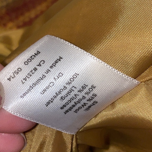 EUC Talbots Tweed Plaid Wool Mini A-line Skirt Size 12 - Picture 9 of 9